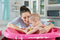 The First Years Newborn to Toddler Tub with Bath Sling, Pink