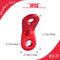 ZELHYEUU 4 Pcs Wind Rope Cord Adjuster Buckle, Rope Tensioner, Guyline Adjuster, Tents Rope Fastener, Aluminum Alloy Guy Rope Tensioner, Tent Accessories, Tent Rope Adjuster (Red)