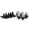 20Pcs Misting Sprinkler Nozzles,Plastic Irrigation Nozzles Tee Joints,for Misting Irrigation Irrigation(Black and Grey)