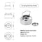 Fire-Maple Antarcti Stainless Steel Kettle | 1.0 Liter Camp Kettle Great for Boiling Water, Tea, Coffee, Freeze-dried Backpacking Meals | Portable for Camping Bushcraft and Travel