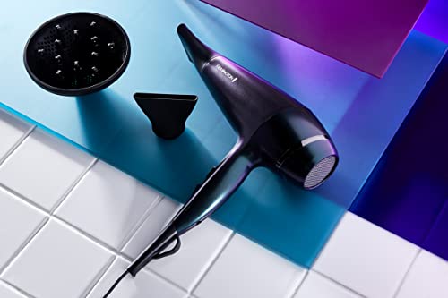 Remington Illusion Hair Dryer, AC7801AU, 2300 Watts, 3 Hair Care Infused Minerals, Anti-Frizz Protection, Black Iridescent Design 1.0 Count