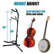 GLEAM Guitar Stand - Adjustable Fit Electric, Classical Guitars and Bass, Guitar Accessories, Folding Guitar Stand
