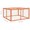 vidaXL Solid Firwood Rabbit Hutch - Spacious Outdoor Animal Enclosure with Sun Protection and Easy Assembly