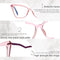 Blue light blocking eyeglasses women square anti blue light glasses computer gaming eyeglasses anti glare pink frame eyewear