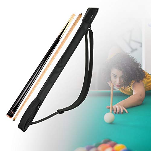 Cosmos Billiard Pool Cue Stick Carrying Case Bag Snooker Cue Stick Storage Pouch Holder for 1/2 Billiard Cue Stick (Holds 1 Butt / 1 Shaft) (Black Color)