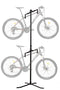 CyclingDeal 2 Bike Bicycle Vertical Hanger Parking Rack Gravity Floor Storage Stand for Garages or Apartments