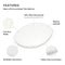 Stokke Sleepi Mini Fitted Sheet, Fans Grey - Soft Sheets for Sweet Dreams - Made for The Oval Sleepi Mini Mattress - Safe, Stylish & Washable - 100% Fine Cotton Percale