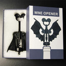 zhenzhenhao Wine Opener,Wing Corkscrew,Zinc Alloy Bat Shaped Wine Bottle Opener,2 in 1 Red Wine Beer Bottle Opener for Wine Enthusiast Waiters Chrome