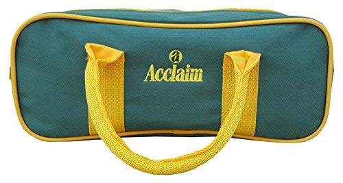 (Bottle/Yellow) - Acclaim Amble Nylon Three Bowl Level Lawn Flat Green Short Mat Locker Bowls Bag