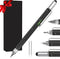 Gifts for Men, 6 in 1 Multitool Pen Set - Touchscreen Stylus, Ruler, Level, Screwdriver Set, Ballpoint Pen - Birthday Gifts for Him, Dad, Husband, Grandpa, Teacher Gifts (Black)