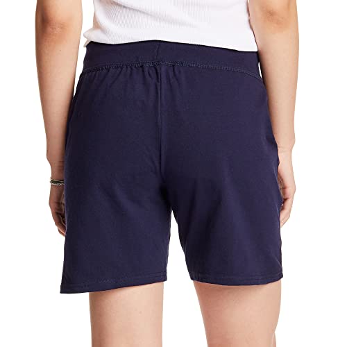 Hanes Women's Jersey Short, Navy, Small