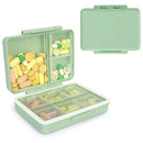 FYY Pill Organizer, Travel Pill Cases, Weekly Pill Case Organizer 7 Day, 9 Compartments Portable Travel Pill Box for Pocket Purse,Daily Pill Container for Medicine Vitamin Holder Container,Green
