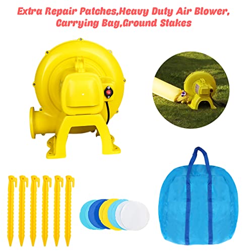 Meland Bounce House for Kids - Inflatable Bouncer with Slide Plus Heavy Duty Air Blower, Jump Castle for Kids Toddlers Ages 3-10 Years, Family Bouncy Playhouse for Indoor Outdoor Backyard Party