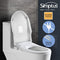 Simplus Non-Electric Bidet Toilet Seat, White Quiet-Close Toilet Seat with Rear Cleaning and Feminine Cleaning, Adjustable Water Pressure & Easy Installation (D-Shape)