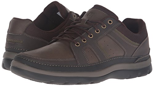 ROCKPORT Men s Get Your Kicks Mudguard Blucher Fashion Sneakers Oxford, Dark Brown Leather, 10.5 US