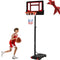 Outspurge Portable Basketball Hoop Outdoor & Indoor, Height Adjustable 4.7-8.3ft Basketball Goal, Basketball Hoops with Basketball Backboard for Kids & Teens, Adults…