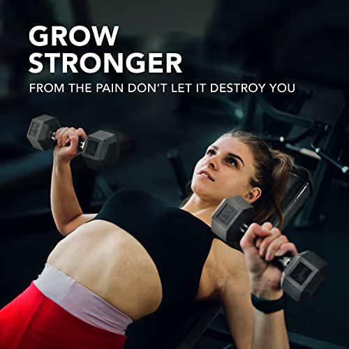 Yes4All Hex Dumbbell Rubber Grip - Premium heavy weight Dumbbell - 10lbs