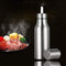 Oil Dispenser Bottle,Stainless Steel Olive Oil/Vinegar/Sauce Dispenser Cruet with No Drip Pouring Spout,17 oz/500ML