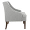 HomePop Velvet Swoop Arm Living-Room-Chairs, Light Grey