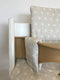 Seat Cushion for Stokke Tripp Trapp High Chair - Laminated Coating for Easy Cleaning (Japanese Stars Beige)