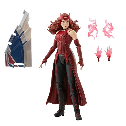 Marvel - Legends Series - 6" Scarlet Witch - Wanda Maximoff - 4 Accessories - Build-a-Figure - Premium Design Action Figure and Toys for Kids - Boys and Girls - F0324 - Ages 4+