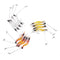 WANBY Fishing Shrimp Lures Artificial Silicone Soft Bait Set Luminous Swimbait Shrimp Fishing Lure with Hooks Fishing Tackle Freshwater/Saltwater (6PCS)