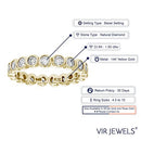 (Yellow-Gold, 7) - Vir Jewels 14K Gold Diamond Eternity Ring (1.50 CT)