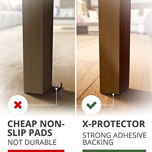 X-PROTECTOR Non-Slip Furniture Pads 12 PCS - 75 mm Premium Furniture Grippers! Best Self-Adhesive Rubber Feet for Furniture Feet - Ideal Non-Skid Furniture Pads - Keep Furniture in Place!