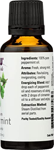 Now Foods Peppermint Essential Oil, 1 FZ