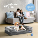 Orthopedic Sofa Dog Bed - Ultra Comfortable Dog Bed for Medium Dogs - Breathable & Waterproof Pet Bed- Egg Foam Sofa Bed with Extra Head and Neck Support - Removable Washable Cover with Nonslip Bottom