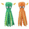 Dehlso Dog Squeaky Toys Octopus - No Stuffing Crinkle Plush Dog Toys for Puppy Teething, Durable Interactive Dog Chew Toys for Small, Medium and Large Dogs Training and Reduce Boredom, 2 Pack