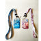 2 Pack Lanyard with Card Holder for ID Keys,Neck Strap with Hard Plastic Case Blue Pink