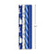 Image Arts Blue Christmas Wrapping Paper with Cut Lines on Reverse (4 Rolls: 120 sq. ft. TTL) Snowmen, Snowflakes, Blue and White Stripes