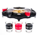 Invero Casino-Style Electric Roulette Wheel - Adults Drinking Game Includes 6 Shot Glasses and all Equipment - Fun Novelty Drinks Accessory for all Parties, Festive Times, Homes and more