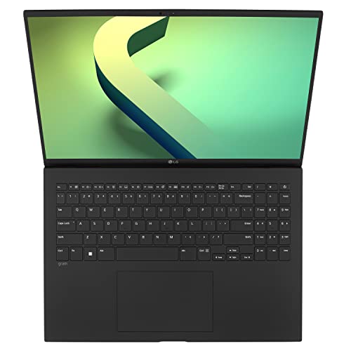 LG Gram (2022) Laptop 16Z90Q 16" Display, Intel Evo 12th Gen Core i7, 16GB RAM, 256 GB SSD, Windows 11, Black