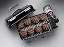 Weber Go-Anywhere Gas Barbeque Grill | Portable Gas BBQ Grill | Table Top Camping Barbeque with Lid | Porcelain-Enamelled Bowl | Small & Lightweight Deep Dish Outdoor Stove - Ivory (1125004)