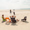 SunnyFeel Low Folding Camping Chair, Portable Beach Chairs, Mesh Back Lounger for Outdoor Lawn Beach Camp Picnic (Pink)