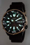 SEIKO PROSPEX Gold Fin Tuna Limited Edition 2200pcs Diver's 200M Rose Gold Brown Dial Watch SRPD14K1