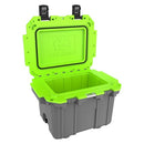 Pelican Elite IM Wheeled Cooler, 28 Litre Capacity, Dark Grey/Electric Green, 30Q-1-DKGRYEGRN