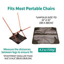 TREKOLOGY Sand Cover, Beach Mat and Ground Sheet - Prevent Portable Camping Chairs from Sinking in Soft Grounds, Sand or Grass - Anti-Sinking Solution Fits Most Compact Folding Camp Backpacking Chair