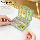 FYY Pill Organizer, Travel Pill Cases, Weekly Pill Case Organizer 7 Day, 9 Compartments Portable Travel Pill Box for Pocket Purse,Daily Pill Container for Medicine Vitamin Holder Container,Green