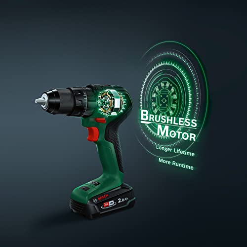 Bosch Home & Garden 18V 4 Piece Combo Kit: Brushless Hammer/Drill Driver, Impact Driver, Circular Saw, Angle Grinder, 2.5Ah Battery, 4.0Ah Battery and 3.0Ah Fast Charger