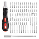 TOPEX 92PCS Ratchet Screwdriver Bit Set Ratcheting Driver Bits Kit with Strong Magnetic Tip