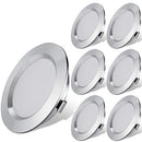 12 Volt LED Lights for RV Boat Trailer Camper - Neutral 4500K 300 Lumens 3W, Low Voltage Recessed Light Dimmable, Pack of 6