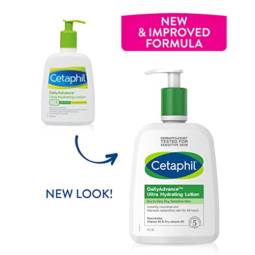 Cetaphil Daily Advance Ultra Hydrating Lotion For Dry, Sensitive Skin, 473 ml