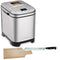 Cuisinart CBK-110 Compact Automatic Bread Maker, Silver Includes 8-inch Bread Knife and Bread Board