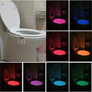 [2Pack] Toilet Bowl Light with Motion Sensor Activated, 8 Colors Toilet Night Light,for Bathroom,Washroom, Idea Night Light for Dad Teen Boy Kids Men Women