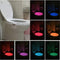 [2Pack] Toilet Bowl Light with Motion Sensor Activated, 8 Colors Toilet Night Light,for Bathroom,Washroom, Idea Night Light for Dad Teen Boy Kids Men Women