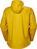 Helly Hansen Men's Standard Moss Hooded Waterproof Windproof Raincoat Jacket, 344 Essential Yellow, Medium