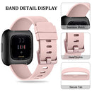 Sport Bands for Fitbit Versa 2 Band, Fitbit Versa Band, Versa Lite/SE Band Women/Men, Soft Classic TPU Adjustable Comfortable Replacement Wristbands for Fitbit Versa 2/Versa/Lite/SE